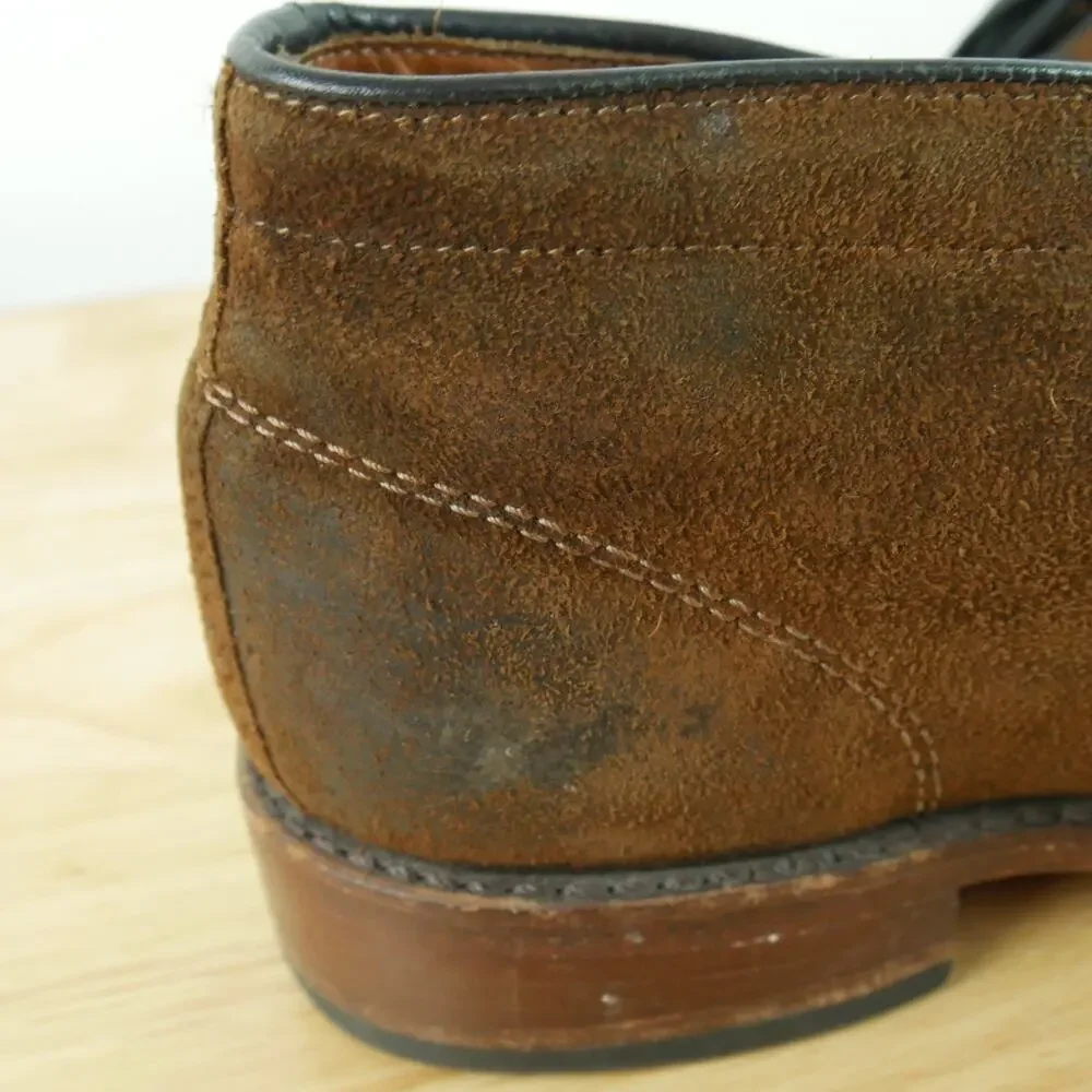 FRYE Men's Chukka Boots 9B Brown Suede USA Made Lace Up Shoes Desert‎ Patina